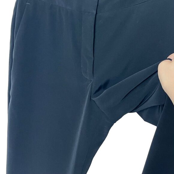 Co Essentials Cigarette Trousers Black Women’s Size XS Cropped Stretch Crepe Pan - Picture 8 of 12